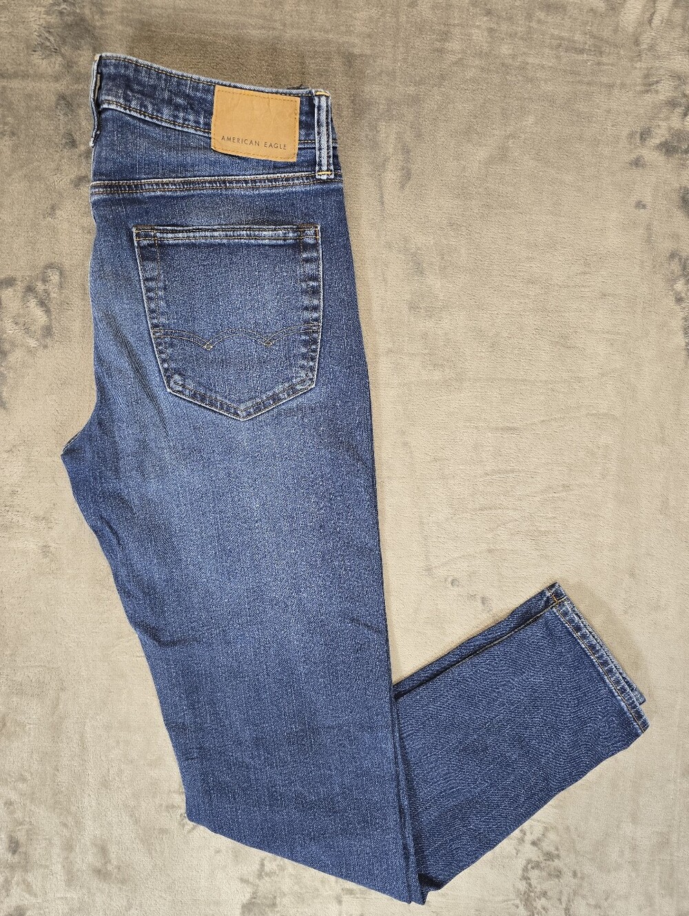 American Eagle Blue Denim Jeans Size 30x34  Dark Wash Slim